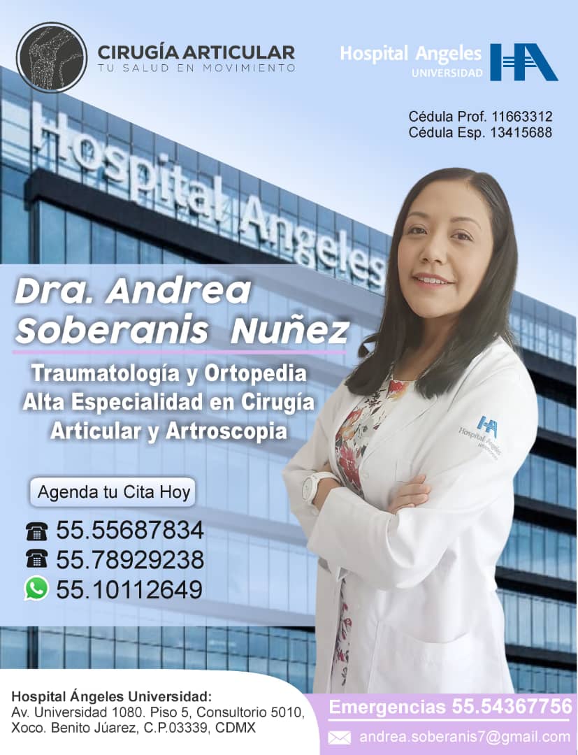 Medico trumatologo, ortopedico en CDMX